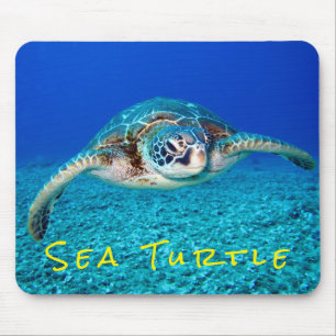 Alfombrilla De Ratón Tortuga de mar de la natación