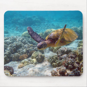 Alfombrilla De Ratón Tortuga de mar verde