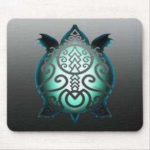 Alfombrilla De Ratón Tortuga de paro de silueta brillante