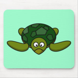 Alfombrilla De Ratón Tortuga del dibujo animado