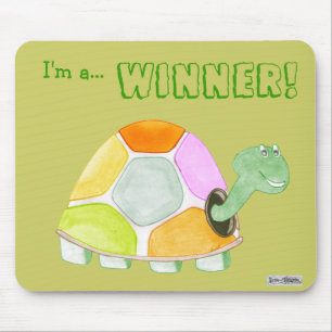Alfombrilla De Ratón Tortuga feliz Mousemat