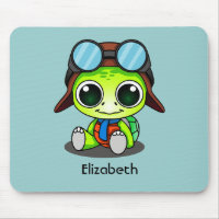Tortuga linda personalizada de Chibi en gorra del