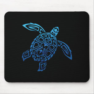 Alfombrilla De Ratón Tortuga marina hawaiana tribal polinesia pacífico