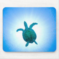 Tortuga marina nadando bajo el agua