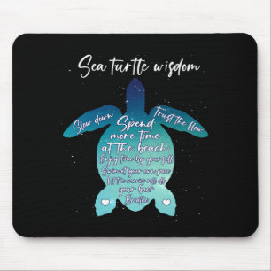 Alfombrilla De Ratón Tortuga marina sabiduría amor a tortuga marina