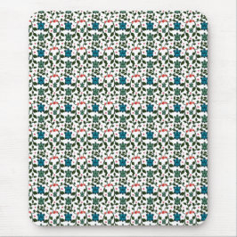 Alfombrilla De Ratón Tortuga Marina Tropical Patrón Floral | Océano Cos