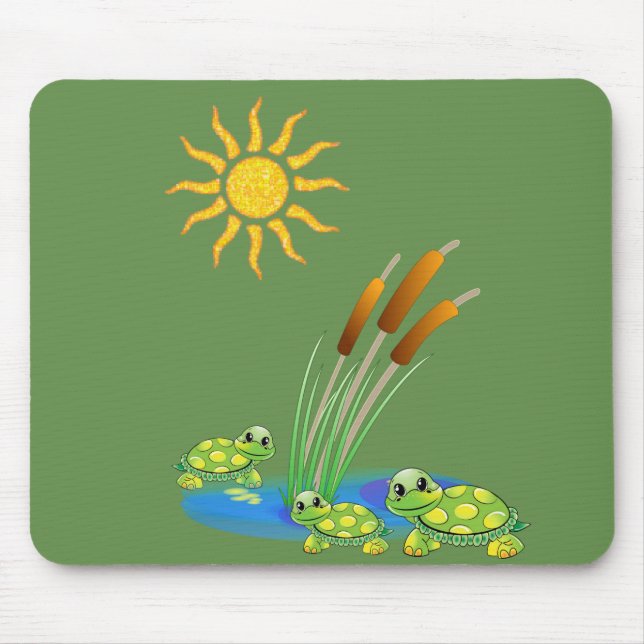 Alfombrilla De Ratón Tortuga Mousepad (Frente)