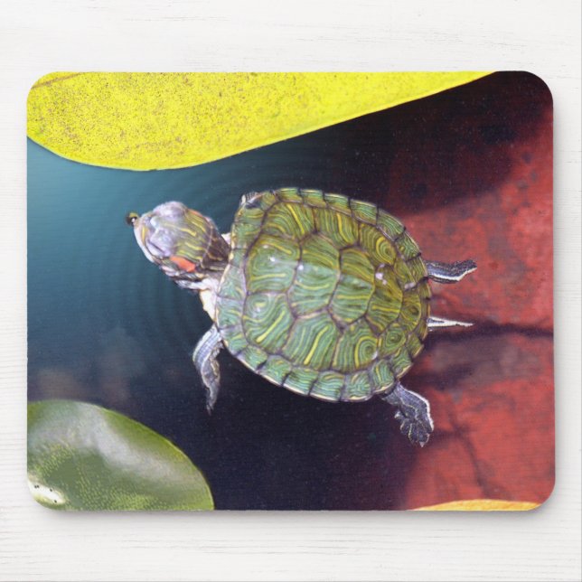 Alfombrilla De Ratón Tortuga Mousepad de la natación (Frente)