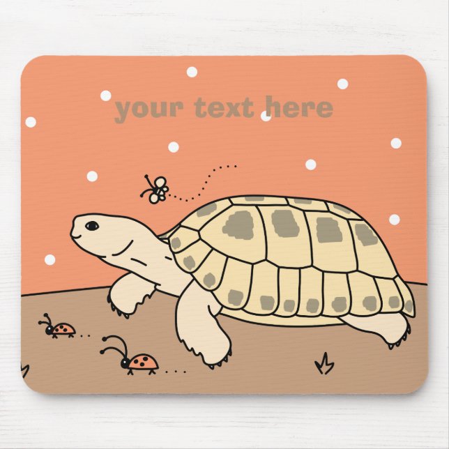 Alfombrilla De Ratón Tortuga rusa adaptable Mousepad (Frente)