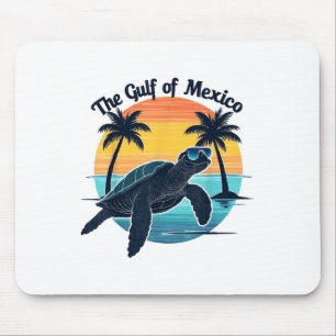 Alfombrilla De Ratón Tortuga Vintage Del Golfo De México Tortuga Del Ma