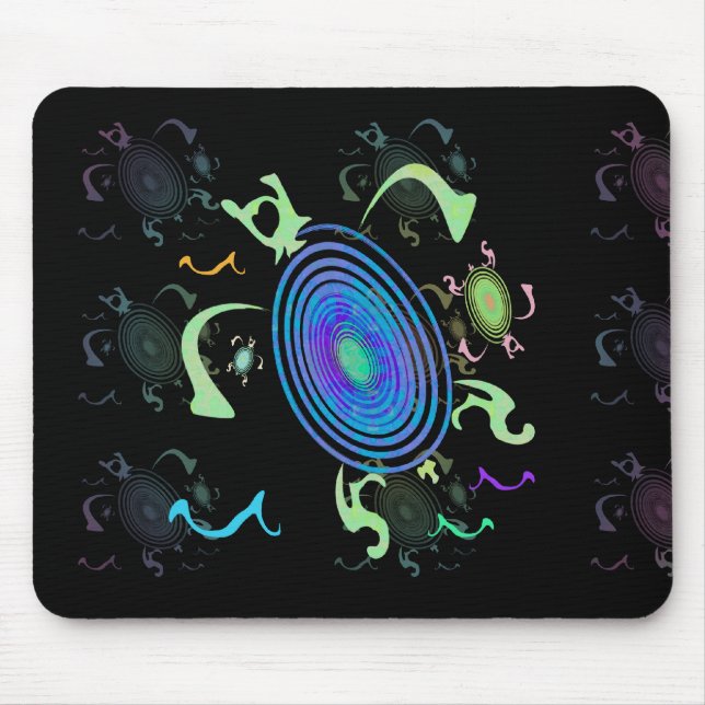 Alfombrilla De Ratón Tortugas espirales Mousepad (Frente)
