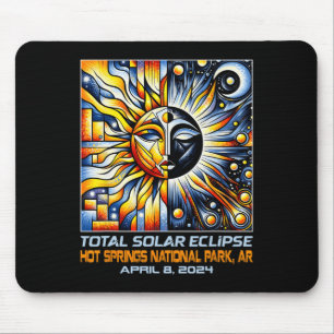 Alfombrilla De Ratón Total Eclipse Solar Hot Springs Ar Arkansas