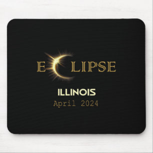 Alfombrilla De Ratón Total Eclipse Solar Illinois Totalidad Abril 8 202