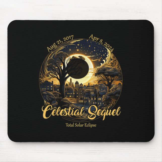 Alfombrilla De Ratón Total Eclipse Solar Secuencia Celeste 2017 Totalid (Frente)