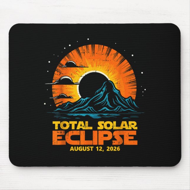 Alfombrilla De Ratón Total Solar Eclipse August 12 2026 Artwork (Frente)
