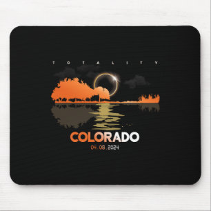 Alfombrilla De Ratón Totalidad de guitarra de eclipse solar colorado