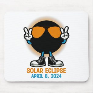 Alfombrilla De Ratón Totalidad de paz Eclipse solar 8 de abril de 2024 