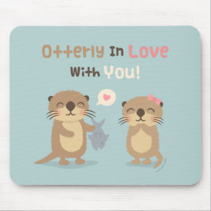Alfombrilla De Ratón Totalmente enamorado de ti, cute gracioso pasatiem
