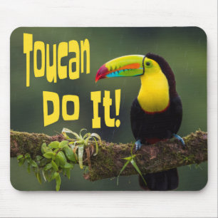 Alfombrilla De Ratón ¡Toucan Lo Hace! Pun divertido y divertida para la