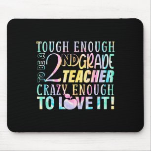 Alfombrilla De Ratón Tough Enough To Teach 2nd Teacher Grado Byck Para