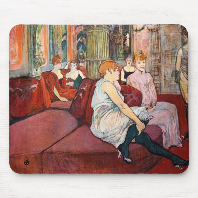 Alfombrilla De Ratón Toulouse-Lautrec - En el Salón, rue des Moulins (Frente)