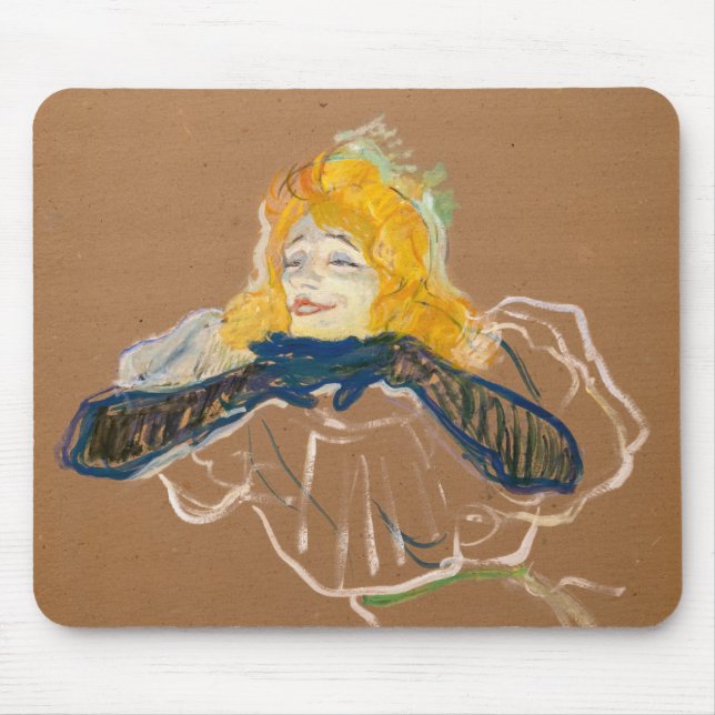 Alfombrilla De Ratón Toulouse-Lautrec - Yvette Guilbert Singing (Frente)