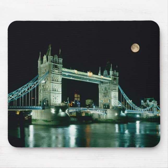 Alfombrilla De Ratón Tower Bridge en Night, Londres, Inglaterra (Frente)