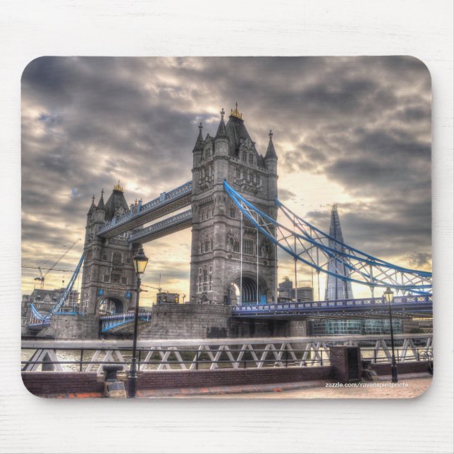 Alfombrilla De Ratón Tower Bridge y The Shard, Londres, Inglaterra (Frente)