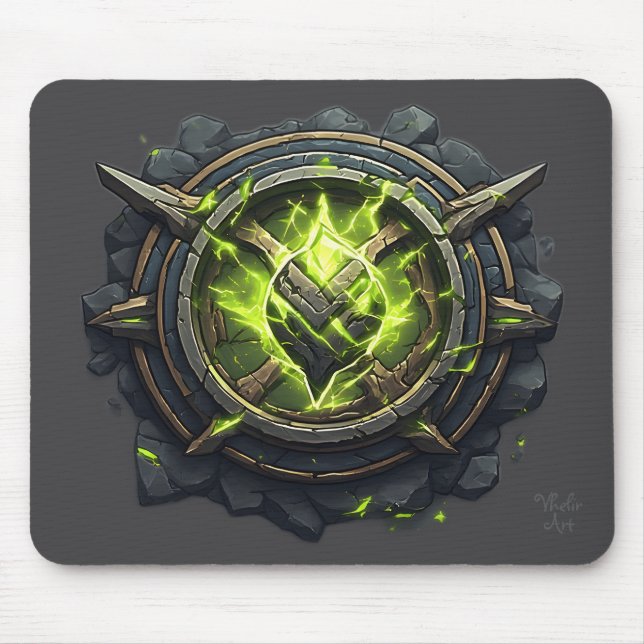 Alfombrilla De Ratón Toxic Rune Gamer Emblem (Frente)