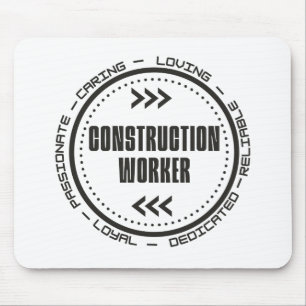 Alfombrilla De Ratón Trabajador de construcción