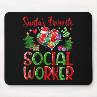Alfombrilla De Ratón Trabajador Favorito de Santa Agencia Gubernamental