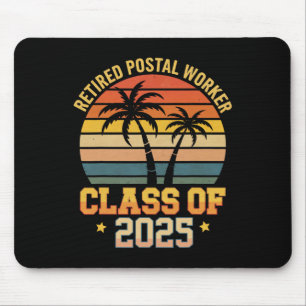 Alfombrilla De Ratón Trabajador Postal Jubilado Vintage Clase de 2025 D