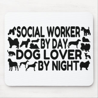 Alfombrilla De Ratón Trabajador social de Dog Lover