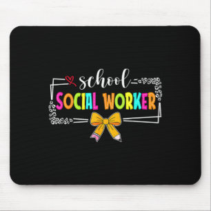 Alfombrilla De Ratón Trabajadora Social Escolar Mujeres Divertidas Últi