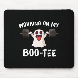 Alfombrilla De Ratón Trabajando En Mi Boo Tee Halloween Muerto Fantasma
