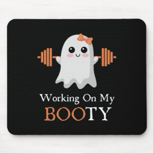 Alfombrilla De Ratón Trabajando en mi divertido gimnasio de Halloween B