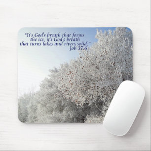 Alfombrilla De Ratón Trabajo 37:6 Inspirador Paisaje invernal Mousepad