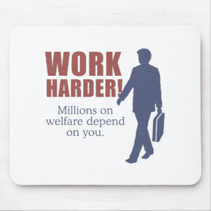 Alfombrilla De Ratón Trabajo más difícilmente. Millones en bienestar