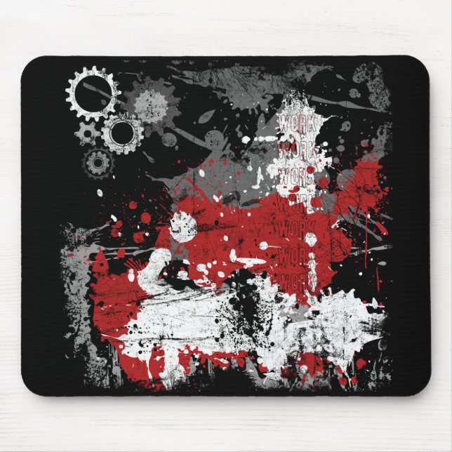 Alfombrilla De Ratón Trabajo Mousepad (Frente)