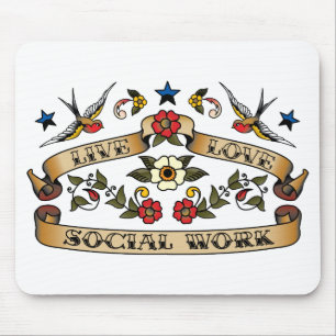 Alfombrilla De Ratón Trabajo social del amor vivo