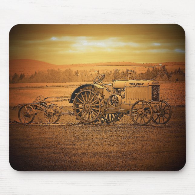 Alfombrilla De Ratón Tractor antiguo (Frente)