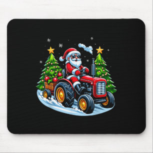 Alfombrilla De Ratón Tractor de Navidad Santa Granja Camión Hombres Niñ
