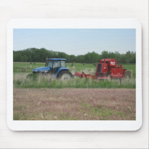 Alfombrilla De Ratón Tractor en el campo