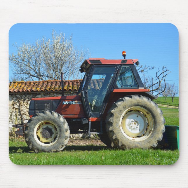 Alfombrilla De Ratón Tractor en una granja en Francia (Frente)
