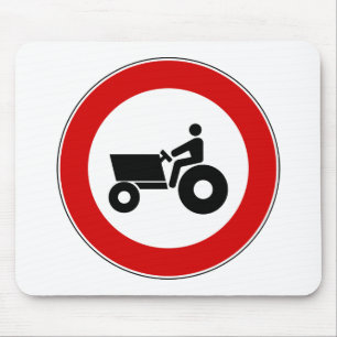 Alfombrilla De Ratón Tractor que cultiva el Rótulo