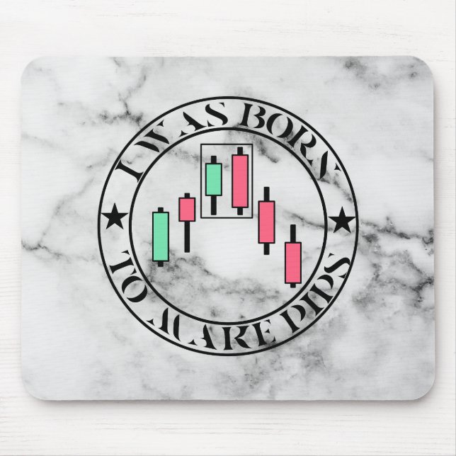 Alfombrilla De Ratón Trade Design | Bearish pattern Marble | Pips (Frente)