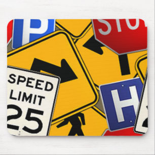 Alfombrilla De Ratón tráfico Mousepad