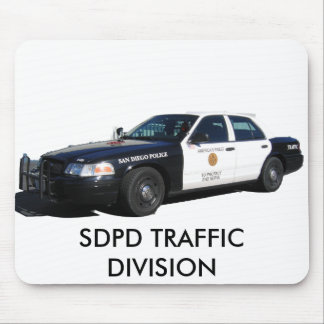 Alfombrilla De Ratón Tráfico Slicktop, DIVISIÓN de TRÁFICO de SDPD