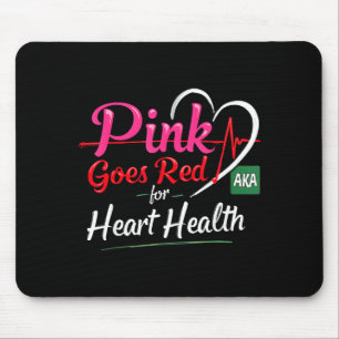 Alfombrilla De Ratón Traje de Conciencia de Salud del Corazón Aka Pink