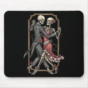 Alfombrilla De Ratón Traje de Halloween de Tango de Esqueleto Bailarine